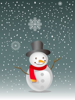 Mutlu kardan adam arka plan