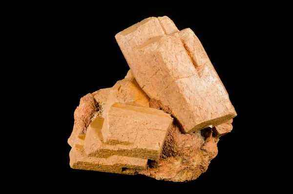 Güzel microcline feldspat kristallerinin — Stok fotoğraf