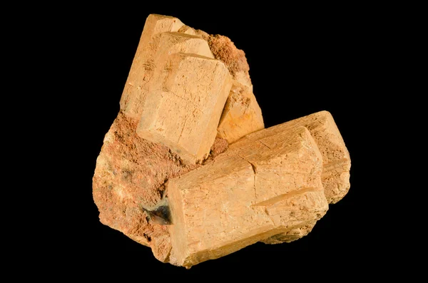 Trevlig microcline fältspat crystal — Stockfoto