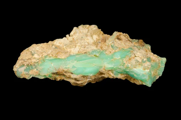 Apple green Krysopras mineral Stockbild