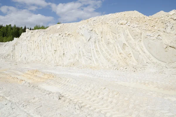 Minería de caolinita blanca pura Imágenes de stock libres de derechos