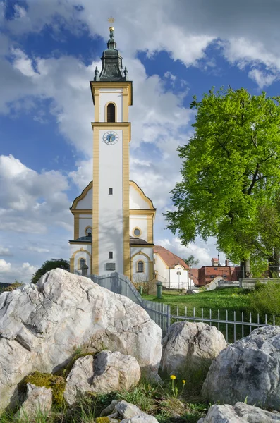 Barokk templom Pleystein, Németország — Stock Fotó