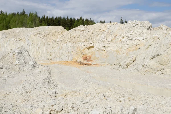 Minería de caolinita blanca pura —  Fotos de Stock