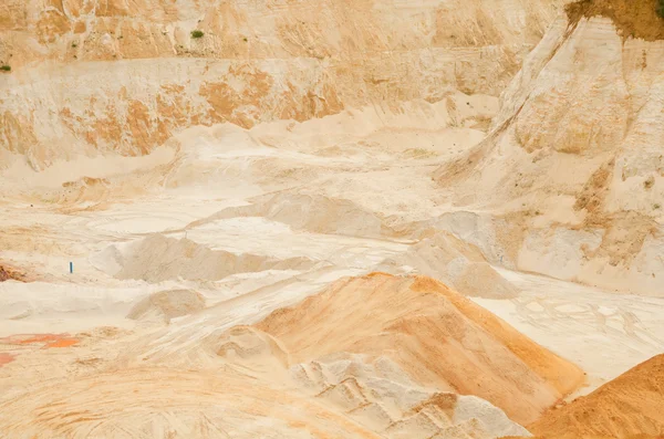 Mines de sable quartz industriel — Photo