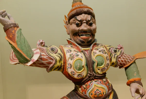 Kriegerstatue Kunstwerk aus altem China — Stockfoto