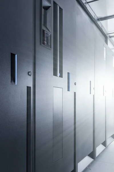 Row Server Cabinets Data Center Room — Stock Photo, Image