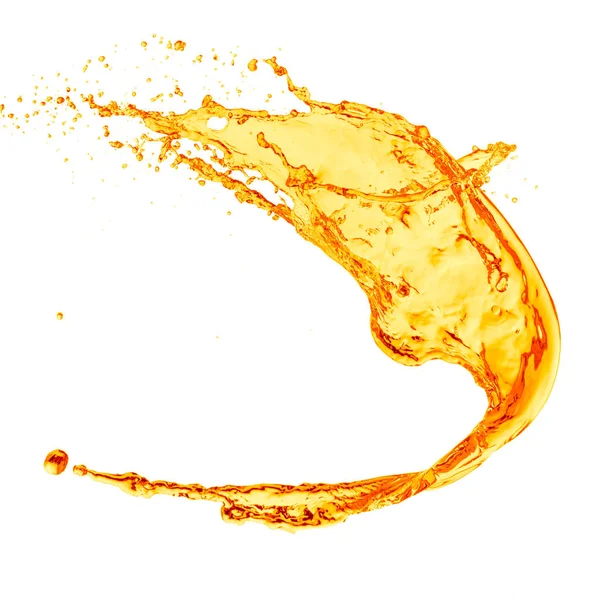 Orange Juice Splash White Background — Stock Photo, Image