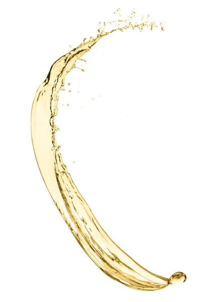 Splash White Wine Isolated White Background — Stock Photo, Image