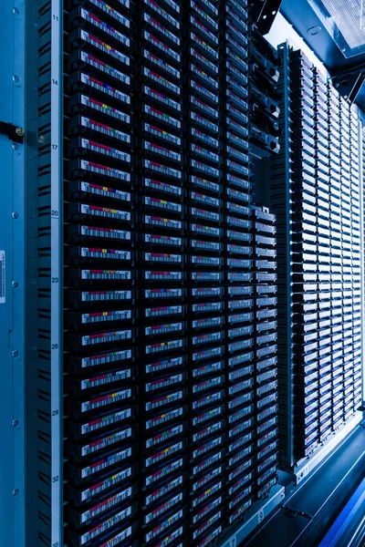 Data Cloud Tapes Data Center Racks — Stock Photo, Image