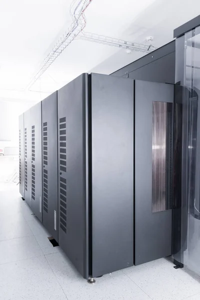 Server Room Row Data Storage Cabinets — Stock Photo, Image