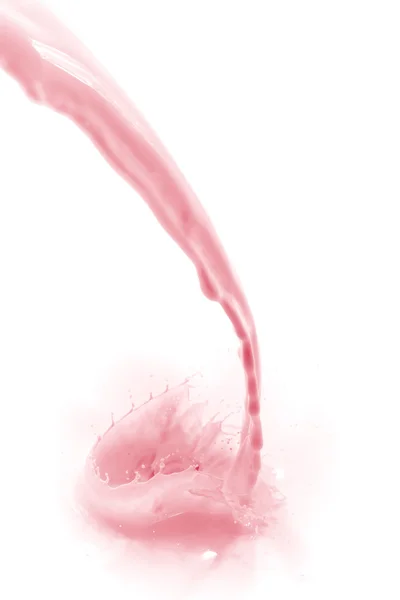 Strawberry milk splash — Stock Photo, Image