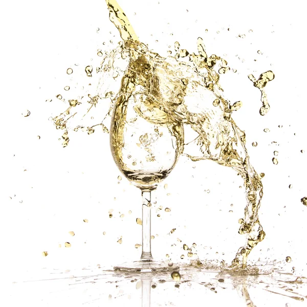 White wine splash — Stock Photo, Image