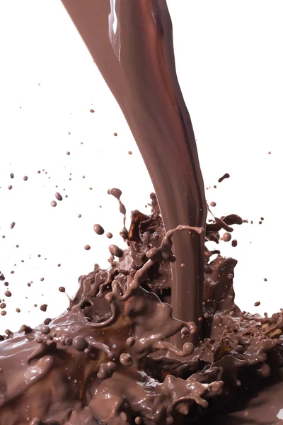 Hete chocolade splash — Stockfoto