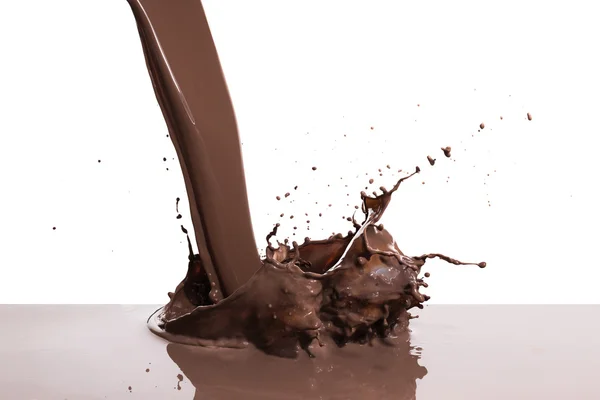 Gorąca czekolada splash — Zdjęcie stockowe