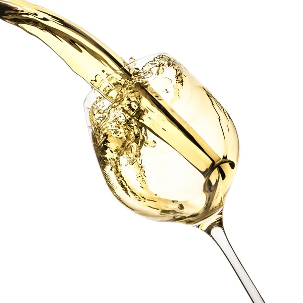 White wine splash — Stock Photo, Image