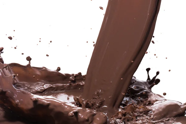 Hete chocolade splash — Stockfoto