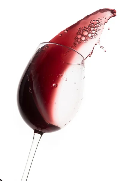 Spruzzi di vino rosso — Foto Stock