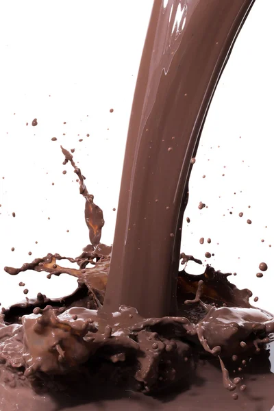 Varm choklad splash — Stockfoto