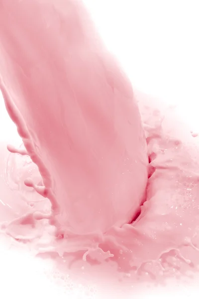 Éclaboussure de lait de fraise — Photo