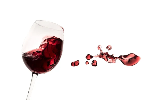 Spruzzi di vino rosso — Foto Stock