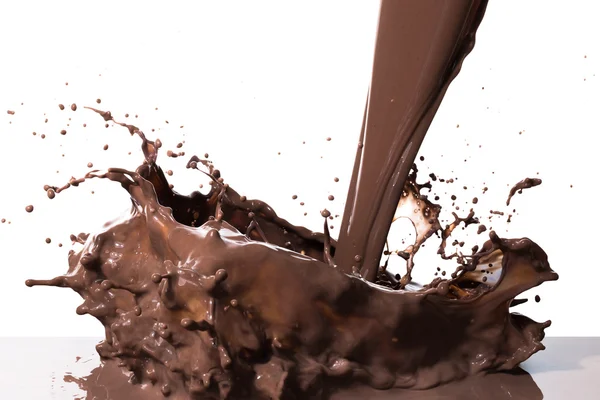 Forró csokoládé splash — Stock Fotó