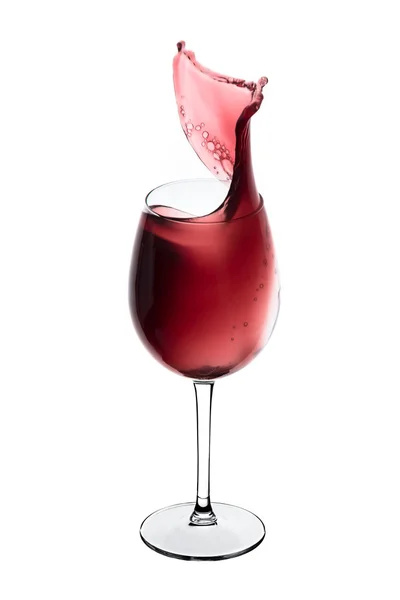 Salpicadura de vino tinto —  Fotos de Stock