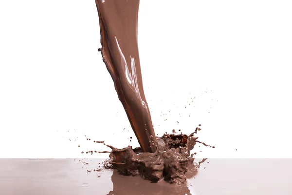 Hot chocolate splash — Stock Photo, Image