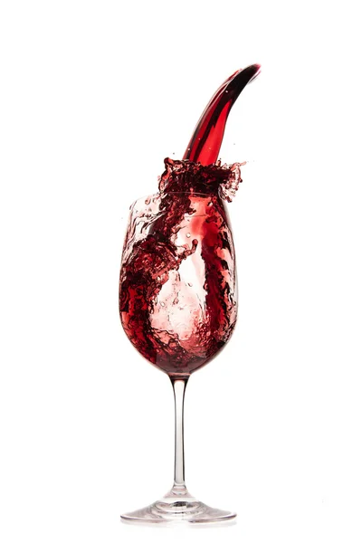 Pouring red wine — Stock Photo, Image