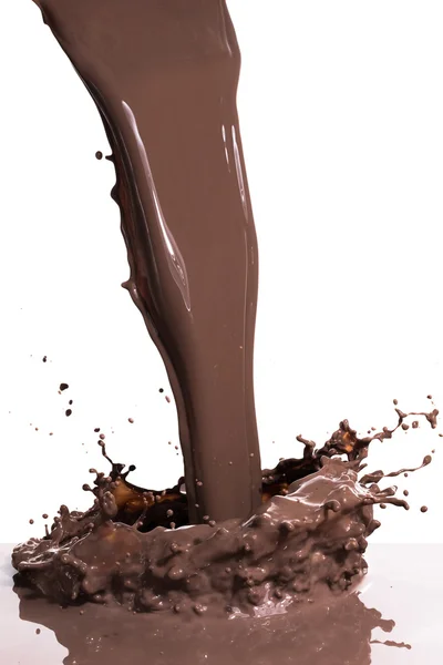 Hot chocolate splash — Stock Photo, Image