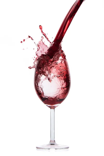 Pouring red wine — Stock Photo, Image