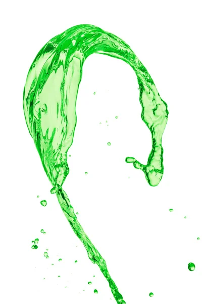 Green liquid splash — Stock Photo, Image