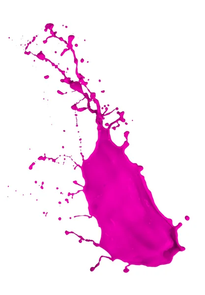 Magenta verf splash — Stockfoto