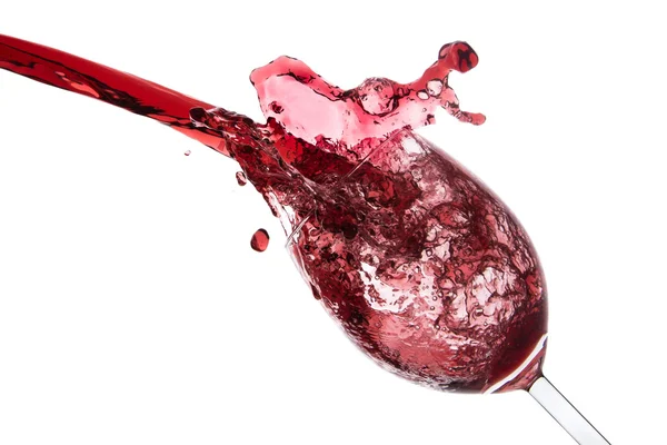 Pouring red wine — Stock Photo, Image