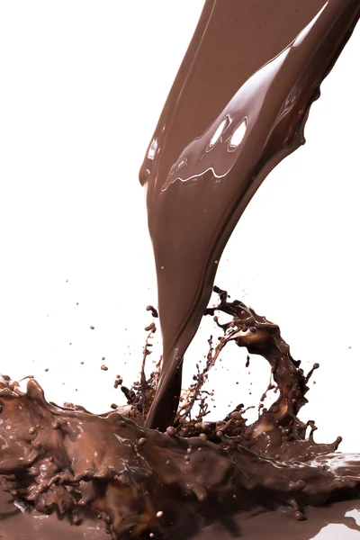 Hete chocolade splash — Stockfoto