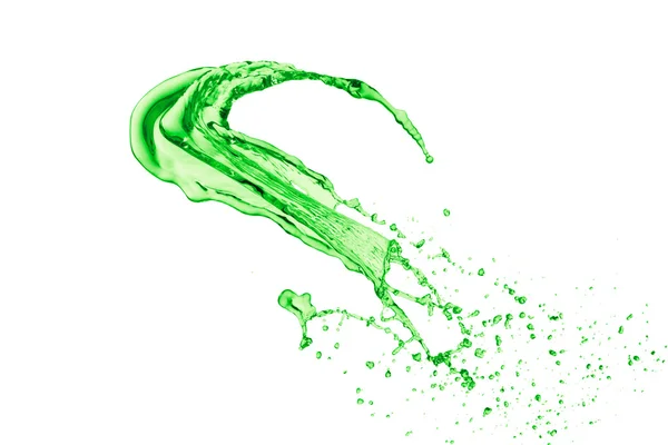 Green liquid splash — Stock Photo, Image