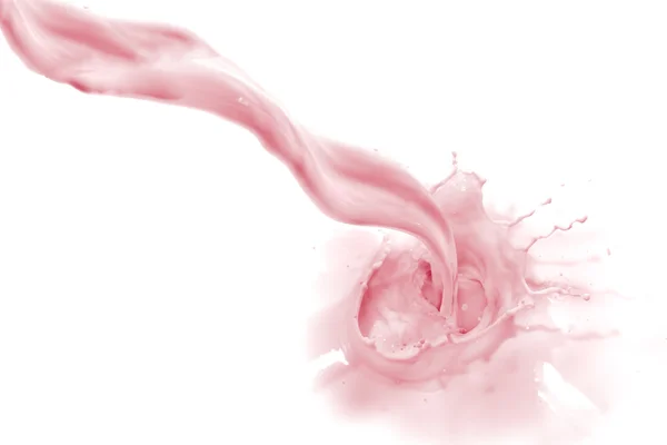 Strawberry milk splash — Stock Photo, Image