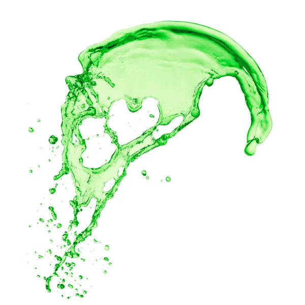 Green liquid splash — Stock Photo, Image