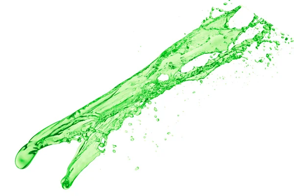 Grön flytande splash — Stockfoto