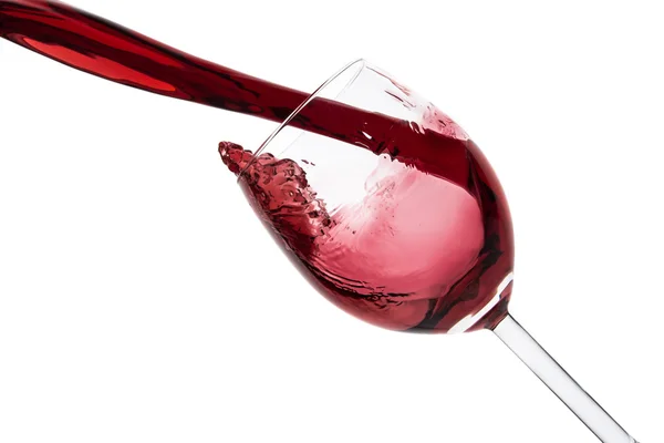 Pouring red wine — Stock Photo, Image