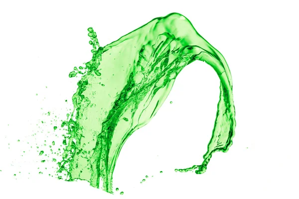 Zielony płyn rozchlapać — Zdjęcie stockowe