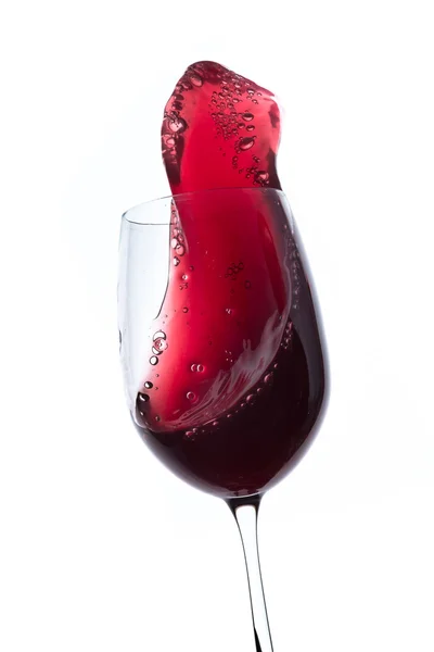 Red wine splash — Stock Photo, Image