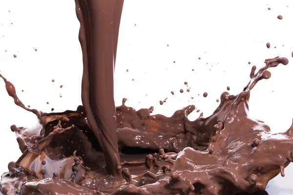 Hot chocolate splash — Stock Photo, Image