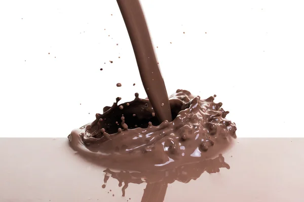 Hot chocolate splash — Stock Photo, Image