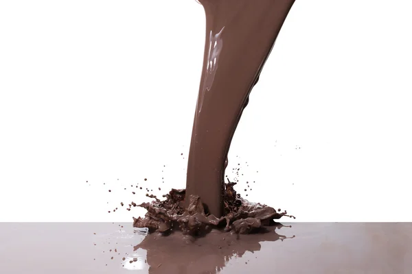 Hete chocolade splash — Stockfoto