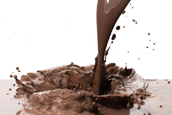 Hete chocolade splash — Stockfoto