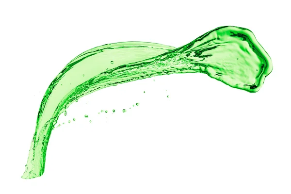緑の液体のしぶき — ストック写真