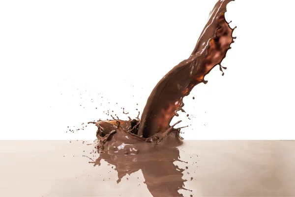 Hot chocolate splash — Stock Photo, Image