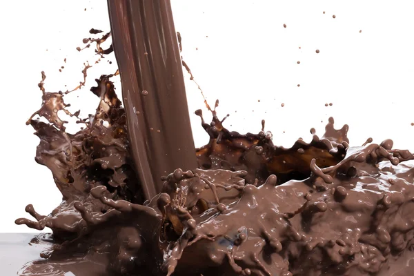 Sıcak çikolata splash — Stok fotoğraf