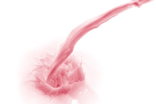 Strawberry milk splash — Stock Photo, Image