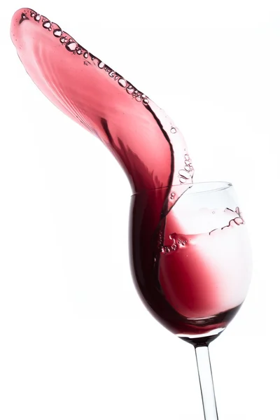 Red wine splash — Stock Photo, Image